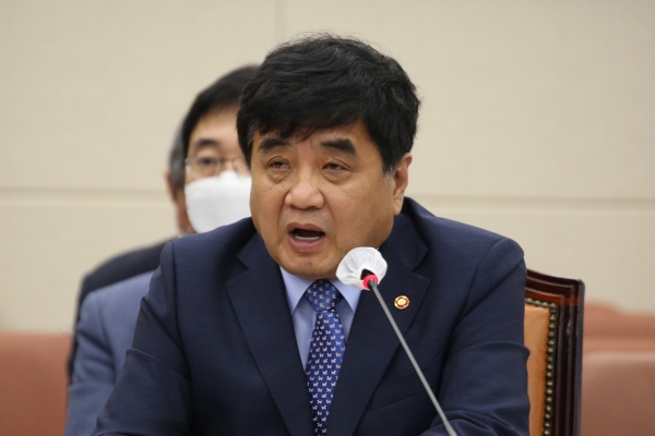 한상혁 방송통신위원장이 KBS 수신료를 인상해야 된다는 입장을 밝혔다. (사진=김민호 기자)